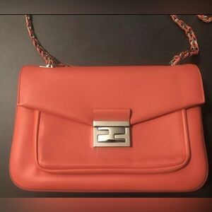 SOLD❌❌❌fendi Nappa coral bag